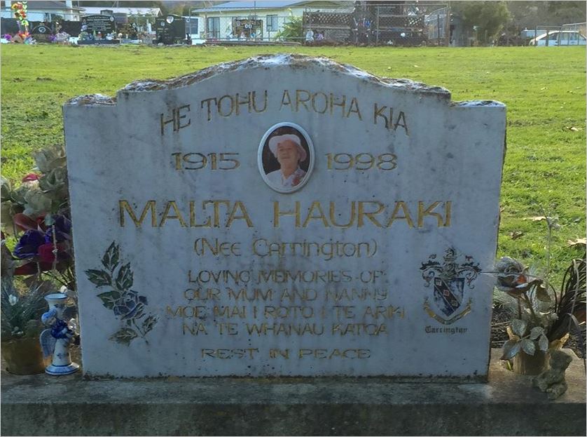 Carrington, Malta (Headstone)