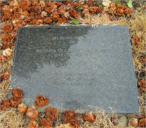 Goldsmith, Miriama Te Okeroa (Bubbles) (Headstone)