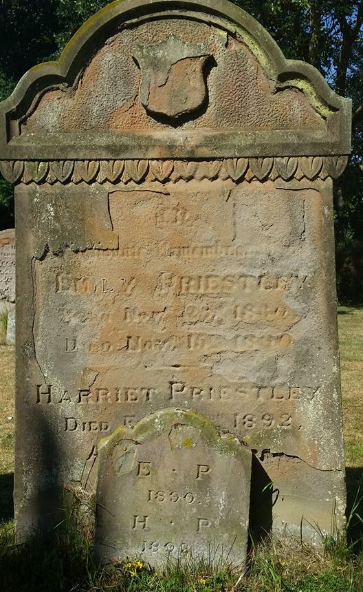 Priestley, Emily and Harriett (Headstone)