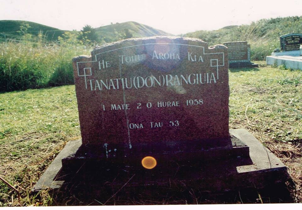 Rangiuaia, Don (Headstone)