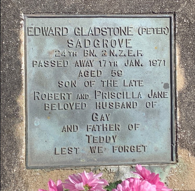 Sadgrove, Edward Gladstone (Headstone)