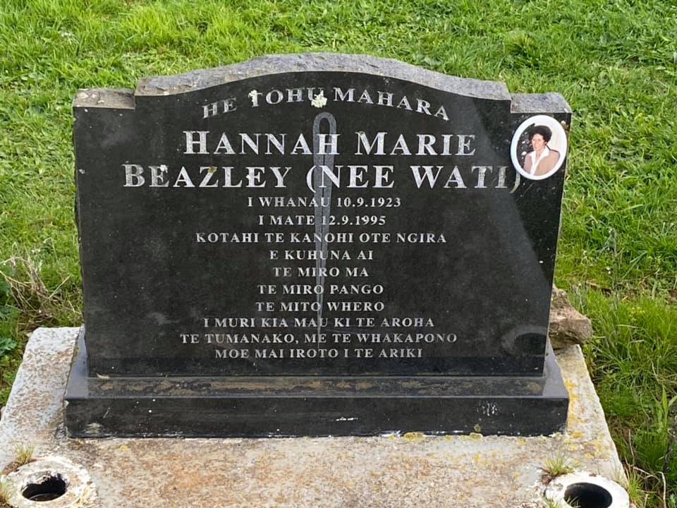Wati, Hannah Maree (Headstone)